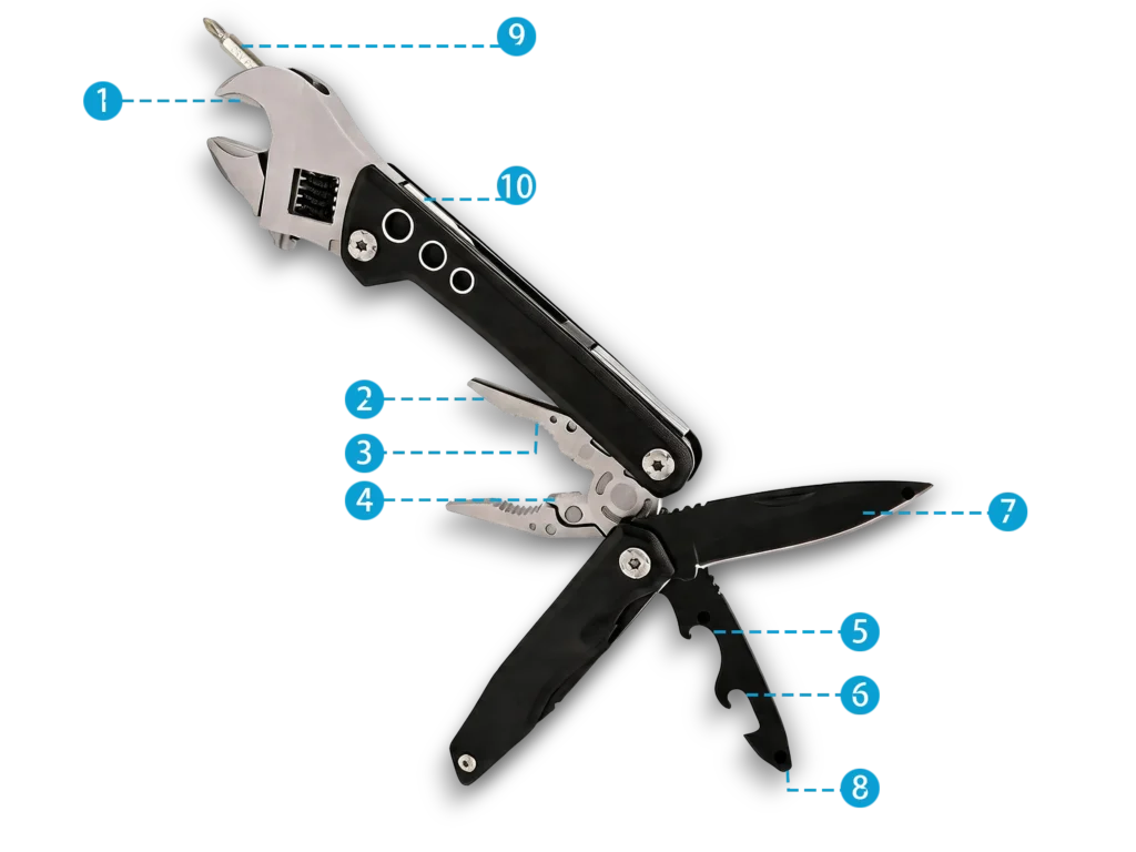MQ-024 10-in-1 Adjustable Wrench Wholesale