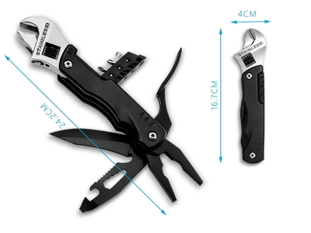 MS-014-3 14-in-1 Adjustable Wrench with Pliers Wholesale