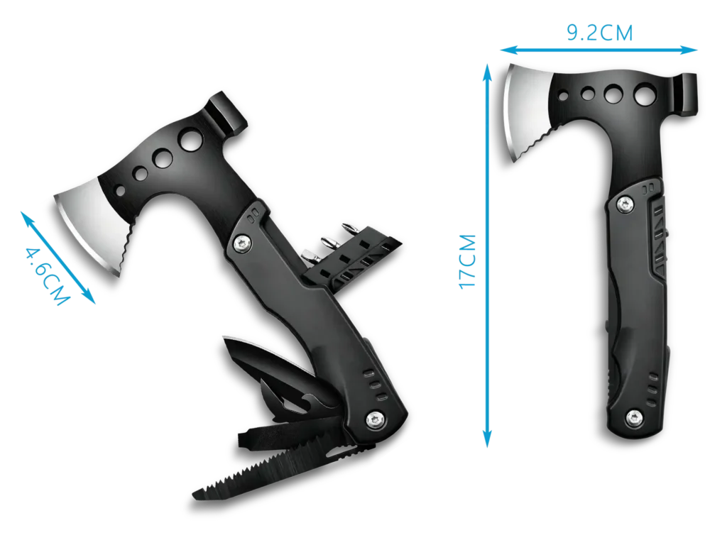 MS019-4 10-in-1 Essential Survival Multi-Tool Axe Wholesale