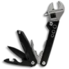MQ-024 professional 10-in-1 multi-tool adjustable wrench, 6-inch heavy-duty wrench with integrated pliers, wood saw, and CRV Phillips bits, tactical black handle.