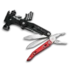 MQ-047 professional 16-in-1 emergency fire and rescue multi-tool hammer, 3Cr13 stainless steel with life hammer, seatbelt cutter, and high-visibility red & black aluminum handle.