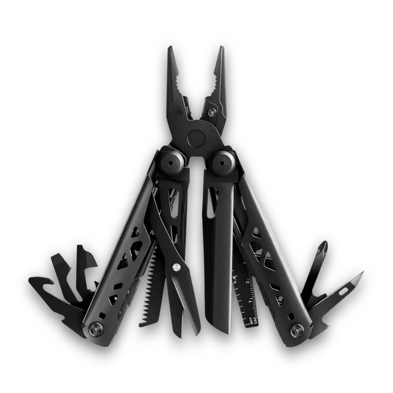 Home 14 DQ-978 industrial-grade 19-in-1 multi-tool pliers with replaceable tungsten wire cutters, safety lock mechanism, and high-carbon 5Cr15 stainless steel blade.Professional Multi-Tool Pliers