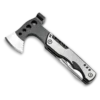 MS019 tactical 12-in-1 multi-tool axe and hammer, stainless steel survival gear with wood saw, knife, and professional black anodized aluminum handle.