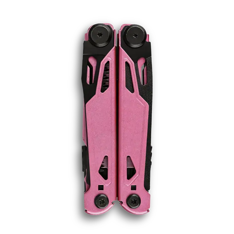 MQ071F 17-in-1 Professional Heavy-Duty Multi-Pliers, 5Cr15 High-Performance Steel with Tactical Pink Handle and Black Oxidized Components 2 MQ071F professional 17-in-1 tactical multi-pliers pink handle black oxidized finish wholesale