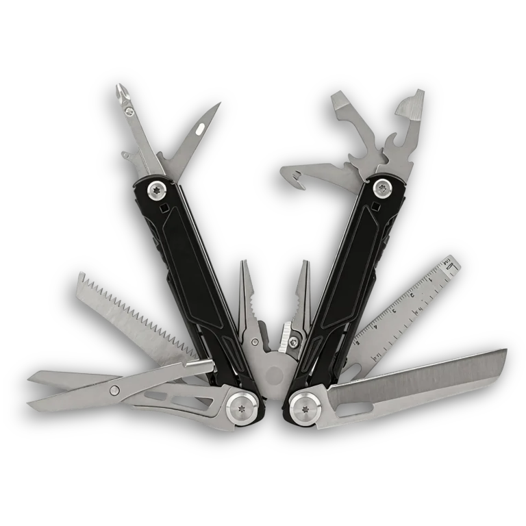 MQ067-1 16-in-1 tactical multi-pliers black oxidized handle wholesale