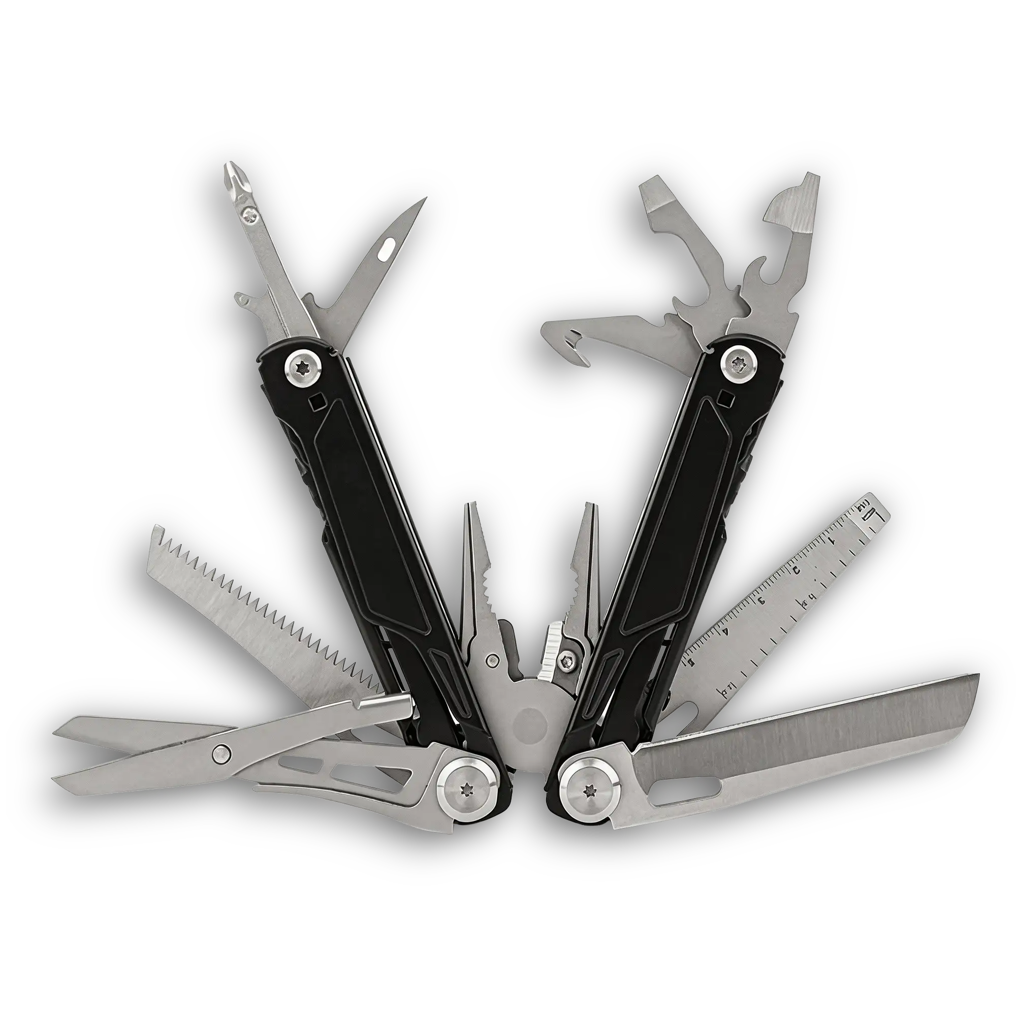MQ067-1 16-in-1 Professional Heavy-Duty Multi-Pliers, 5Cr15 High-Performance Steel with Tactical Black Oxidized Handle 1 MQ067-1 16-in-1 tactical multi-pliers black oxidized handle wholesale