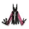MQ071F 17-in-1 Professional Heavy-Duty Multi-Pliers, 5Cr15 High-Performance Steel with Tactical Pink Handle and Black Oxidized Components 5 MQ071F professional 17-in-1 tactical multi-pliers pink handle black oxidized finish wholesale