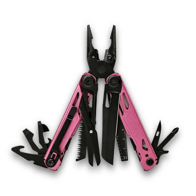 Home 34 MQ071F professional 17-in-1 tactical multi-pliers pink handle black oxidized finish wholesale
