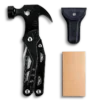 MQ-042 14-in-1 Tactical Multi-tool Claw Hammer, 3Cr13 Stainless Steel Components with Integrated Pliers, Nail Claw, and CRV Bits, Black Oxidized Professional Finish 8 MQ-042 tactical 14-in-1 multi-tool claw hammer with integrated needle-nose pliers, 3Cr13 stainless steel survival tool featuring a precision nail claw and CRV bits, black oxidized finish.