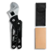 MQ-044 14-in-1 Survival Wrench (6"/20mm) with Integrated Pliers, Fire Starter, Whistle & CRV Bits, Black 8 MQ-044 tactical 14-in-1 survival adjustable wrench, 6-inch heavy-duty wrench with integrated pliers, fire starter, whistle, and CRV precision bits, black oxidized finish.