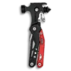 MQ-047 professional 16-in-1 emergency fire and rescue multi-tool hammer, 3Cr13 stainless steel with life hammer, seatbelt cutter, and high-visibility red & black aluminum handle.