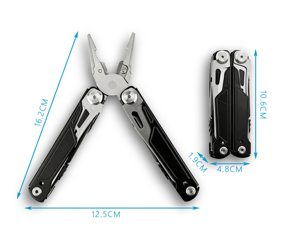 MQ067-1 16-in-1 Professional Heavy-Duty Multi-Pliers, 5Cr15 High-Performance Steel with Tactical Black Oxidized Handle 44 MQ067-1 16-in-1 tactical multi-pliers black oxidized handle wholesale