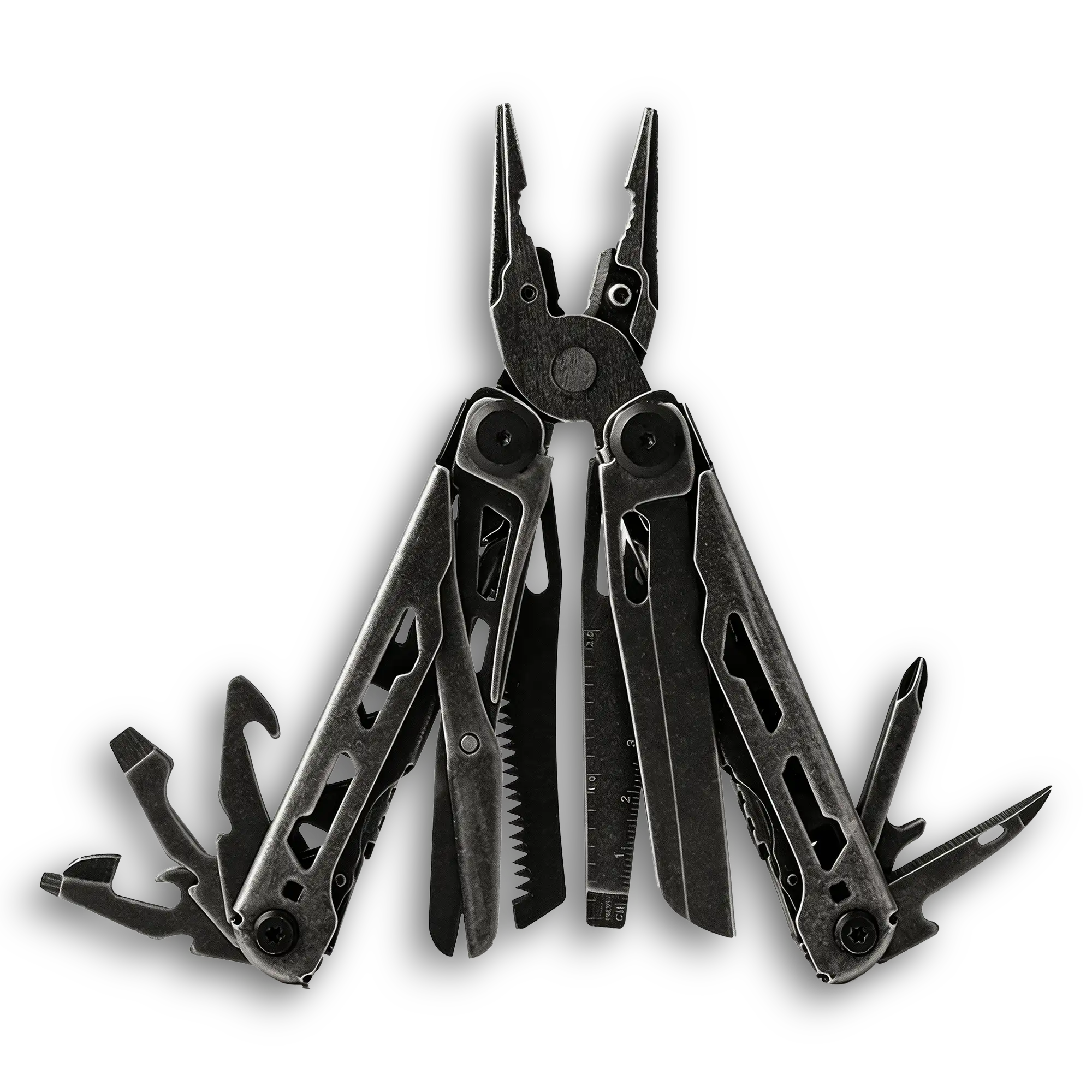 MQ062 professional 17-in-1 multi-pliers 5Cr15 steel battle-worn grey finish wholesale