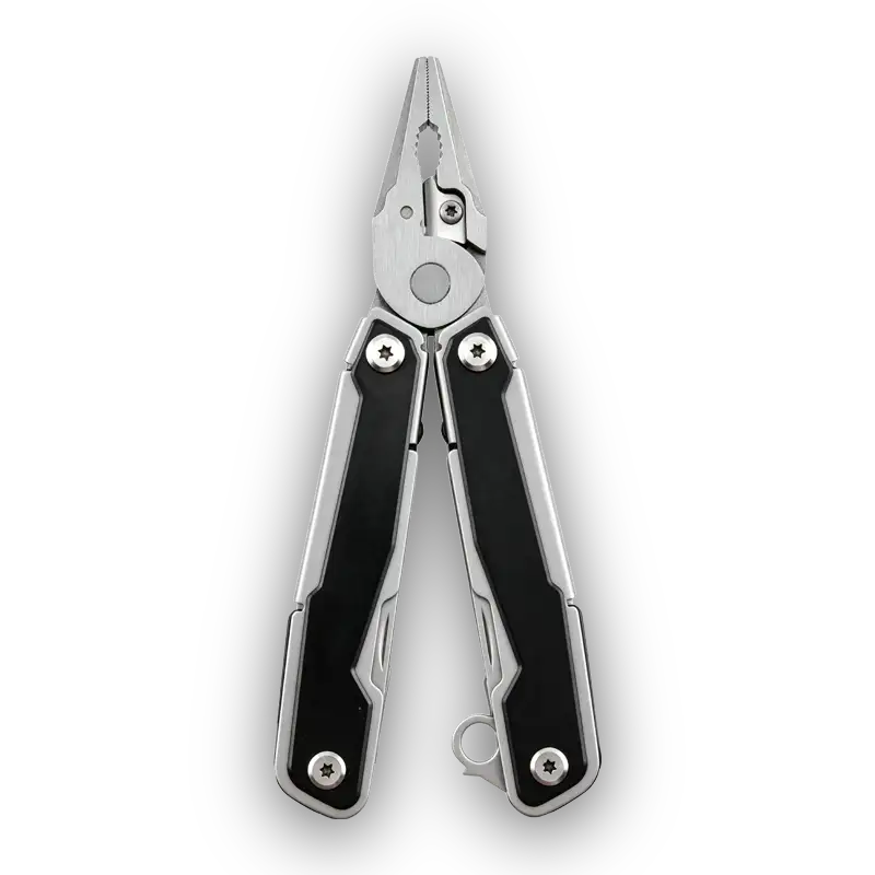 MQ089 professional 16-in-1 tactical multi-pliers black oxidized handle sandblasted components wholesale