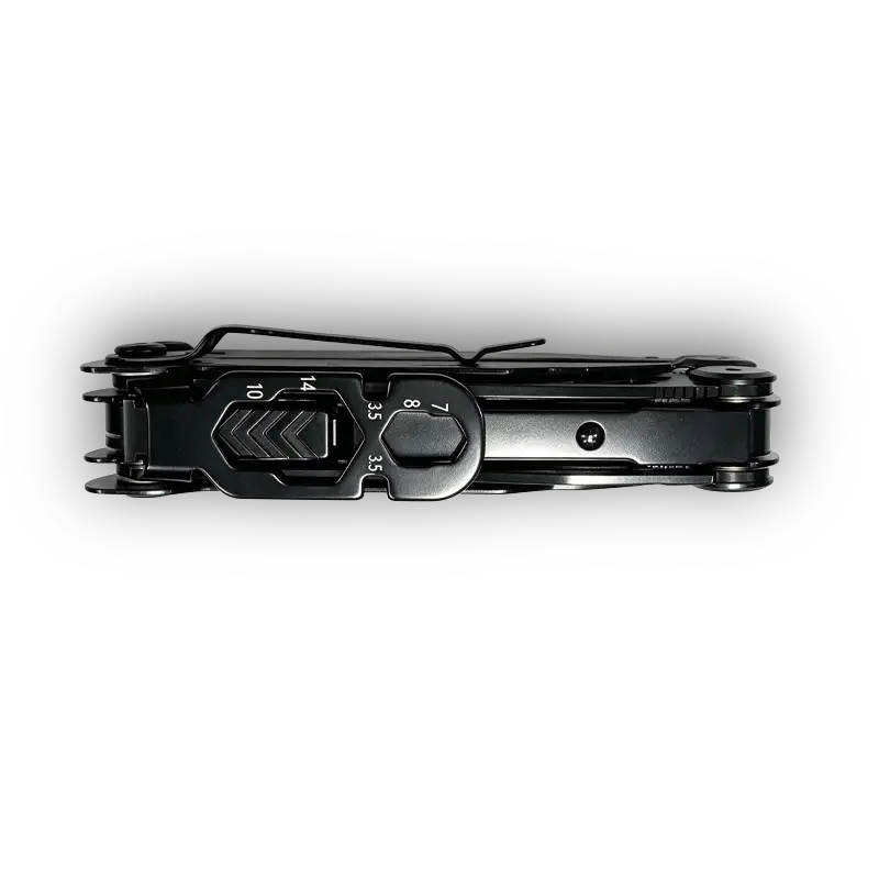 MQ063F professional 19-in-1 tactical multi-pliers full black oxidized finish with belt clip wholesale