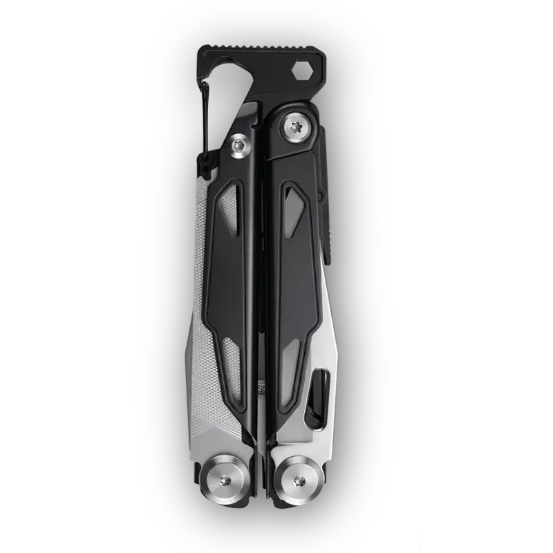 MQ090-1 19-in-1 Professional Heavy-Duty Multi-Pliers, 5Cr15 High-Performance Steel with Tactical Black Oxidized Handle and Striking Hammer 2 MQ090-1 professional 19-in-1 tactical multi-pliers black oxidized handle with hammer wholesale