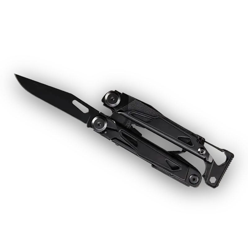 MQ090F 19-in-1 Professional Heavy-Duty Multi-Pliers, 5Cr15 High-Performance Steel with Full Solid Black Oxidized Finish and Striking Hammer 3 MQ090F professional 19-in-1 tactical multi-pliers solid black oxidized finish with hammer wholesale