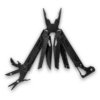 MQ090F 19-in-1 Professional Heavy-Duty Multi-Pliers, 5Cr15 High-Performance Steel with Full Solid Black Oxidized Finish and Striking Hammer 5 MQ090F professional 19-in-1 tactical multi-pliers solid black oxidized finish with hammer wholesale