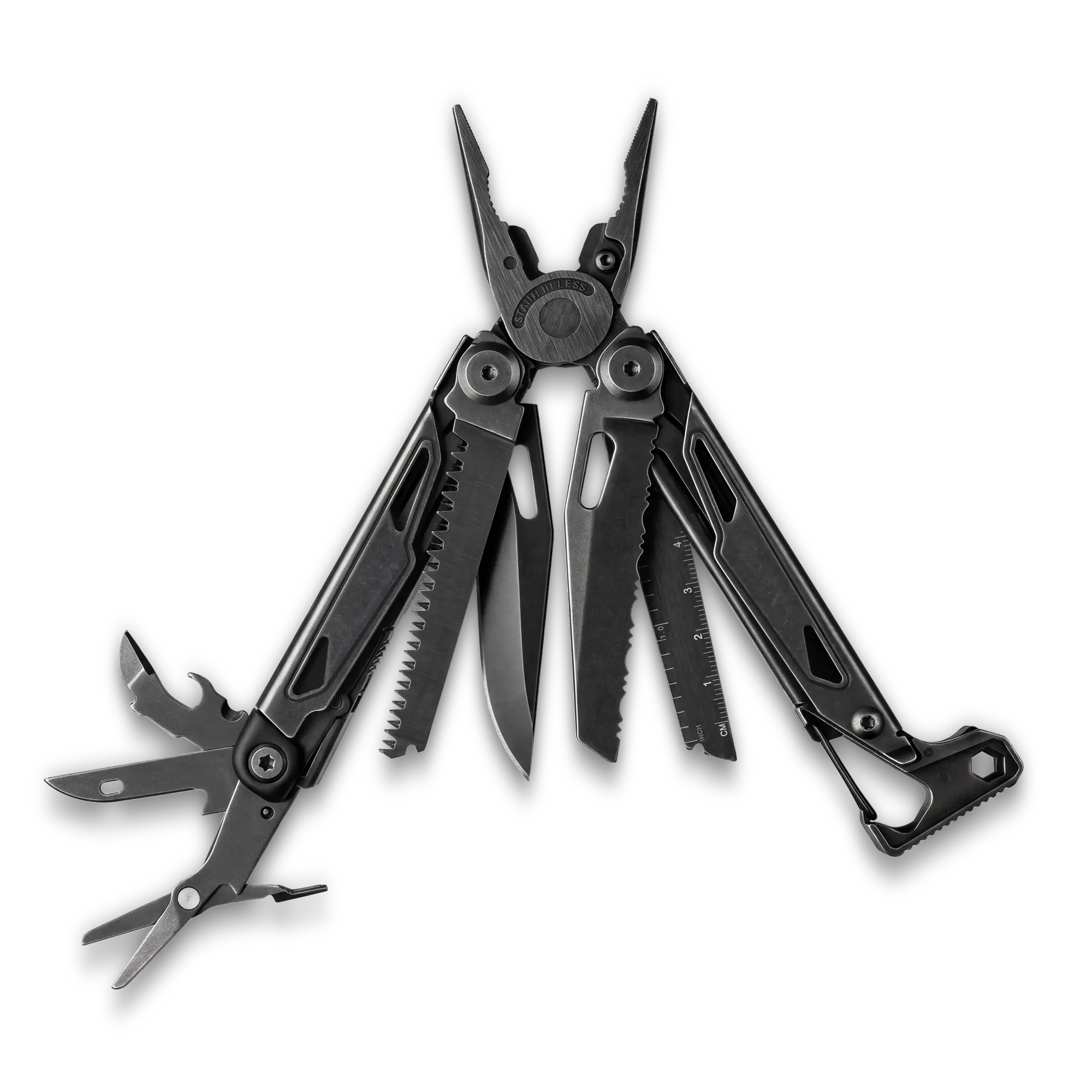MQ090S professional 19-in-1 tactical multi-pliers battle-worn grey finish with hammer wholesale