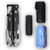 MQ090-1 19-in-1 Professional Heavy-Duty Multi-Pliers, 5Cr15 High-Performance Steel with Tactical Black Oxidized Handle and Striking Hammer 8 MQ090-1 professional 19-in-1 tactical multi-pliers black oxidized handle with hammer wholesale